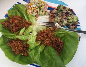 Lettuce Wraps with Side Salads